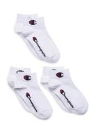 3Pk Quarter Socks Champion White