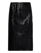 Holli Sequin Midi Skirt Minus Black