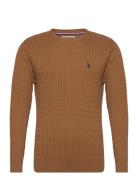 Archi Knit Sweater U.S. Polo Assn. Beige