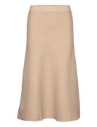 Skirt Knitted A-Shaped Tom Tailor Beige