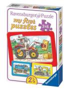 Excavator Tractor & Dump Tractor 3X6P Ravensburger Patterned