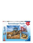 Digger At Work! 3X49P Ravensburger Patterned