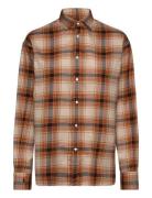 Relaxed Fit Plaid Cotton Shirt Polo Ralph Lauren Brown