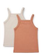 Naomi Singlet 2-Pack Liewood Beige