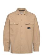 Workwear Utility Overshirt Calvin Klein Jeans Beige