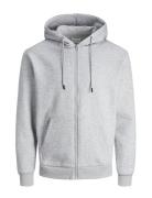 Jjebradley Sweat Zip Hood Noos Jack & J S Grey