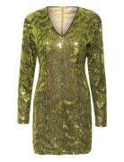 Paisleygz Ls Short Dress Gestuz Green