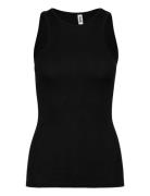 Eswalmue Tank Top Solid F Enkel Studio Black