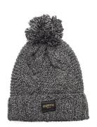 Cable Knit Beanie Hat Superdry Grey