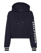 Reg Monotype Slv Crop Hoodie Tommy Hilfiger Navy