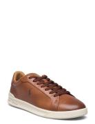 Heritage Court Ii Leather Sneaker Polo Ralph Lauren Brown