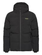 Hooded Boxy Puffer Jacket Superdry Sport Black