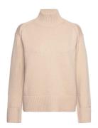 Wool Blend Mock-Nk Sweater Tommy Hilfiger Beige