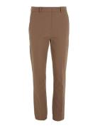 Stretch Gabardine Slim Cropped Calvin Klein Brown