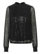 Kabolette Sequin Blouse Kaffe Black