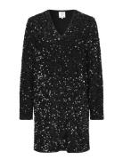 Shimmer Dress Second Female Black