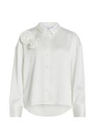 Vimedina L/S Rose Shirt Vila White
