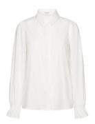 Shirt W/ Smock Detail Rosemunde White