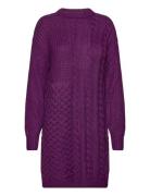 Vikana L/S Detailed Knit Dress /B Vila Purple