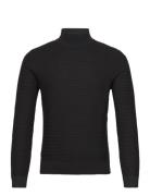 Structured Perkins Neck Sweater Mango Black