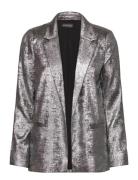 Slronya Blazer Ls Soaked In Luxury Silver