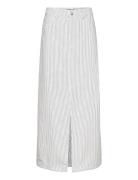 Onlmerle Hw Lon Slit Stripe Skirt Cc Pnt ONLY White