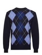 Argyle C- Neck GANT Navy