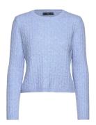 Cable-Knit Sweater Mango Blue