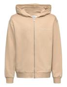 Inst. Logo Relaxed Zip-Through Calvin Klein Beige