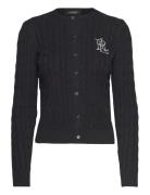 Cable-Knit Cotton Cardigan Lauren Ralph Lauren Black