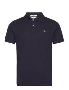 Slim Shield Ss Pique Polo GANT Navy