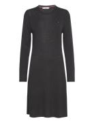 Soft Wool Flared Swt Dress Tommy Hilfiger Black