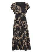 Floral Cotton Voile Tiered Maxidress Lauren Ralph Lauren Black