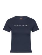Tjw Slim Linear Tee Ss Ext Tommy Jeans Navy