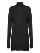 Turtleneck Mini Dress Hope Black