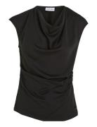 Recycled Cdc Draped Top Calvin Klein Black