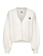 Tjw Essential Badge Cardigan Tommy Jeans White