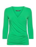 Surplice Jersey Top Lauren Ralph Lauren Green