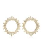 The Pave Ray Earrings- Gold LUV AJ Gold