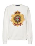 Embroidered-Crest Fleece Sweatshirt Polo Ralph Lauren White