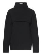 Recycled Wool Overlay Sweater Calvin Klein Black