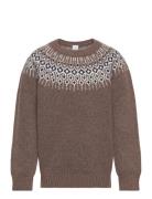 Sweater Knitted Fairisle Lindex Brown