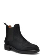 Bryson Waxed Suede Chelsea Boot Polo Ralph Lauren Black