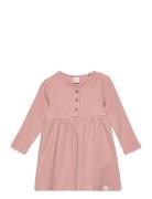 Dress Solid Waffle Lindex Pink