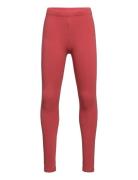 Leggings Basic Brushed Solid Lindex Red