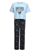 Pajama Boxy T Shirt Lindex Blue