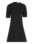 Heavy Viscose Fit & Flare Dress Calvin Klein Black