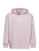 Nb Essentials Graphic Bb Fleece Hoodie New Balance Pink