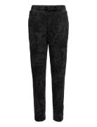 Trousers W Aop Lindex Black