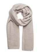 Wool-Cashmere Waffle-Knit Wrap Scarf Lauren Ralph Lauren Grey